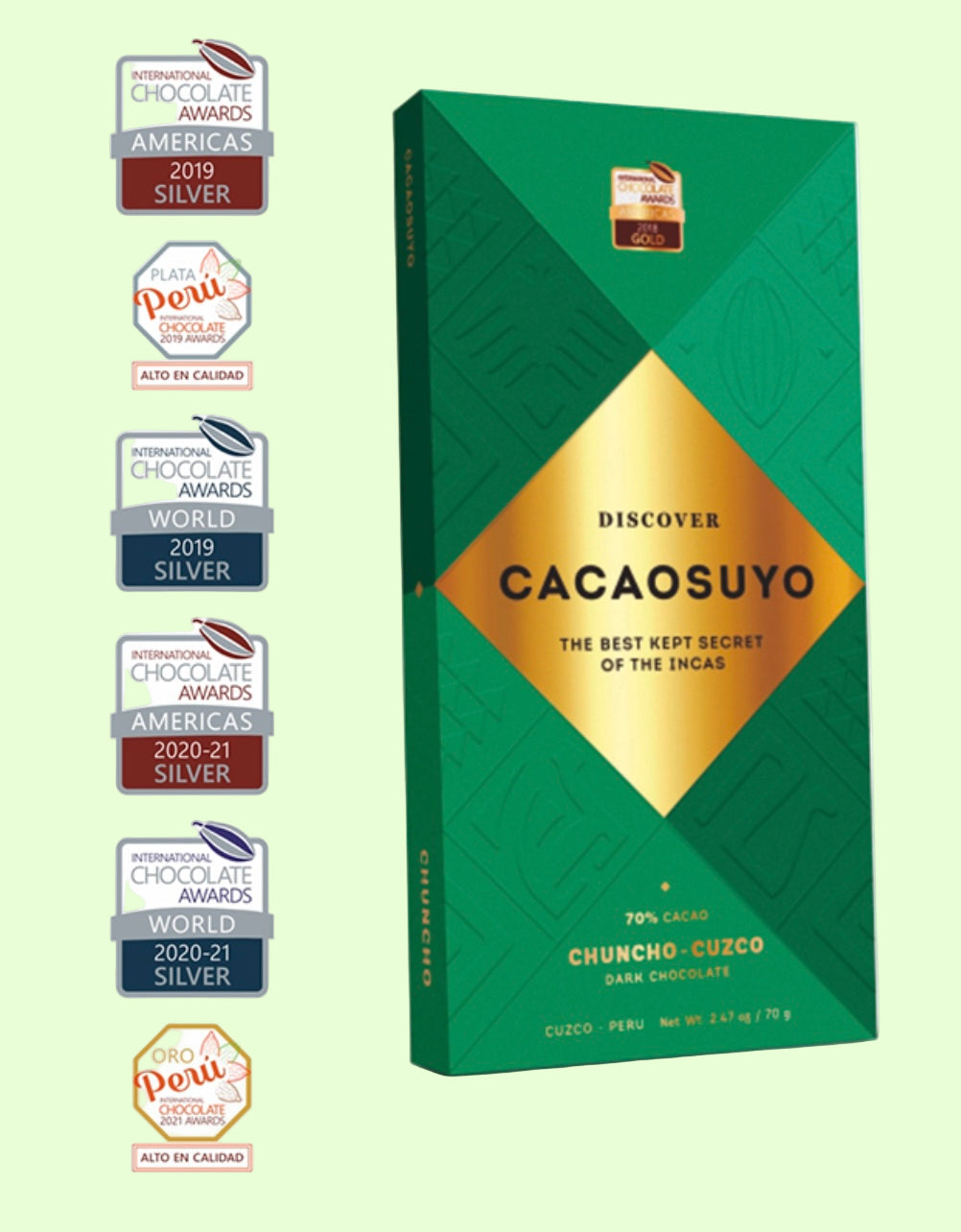 Cacaosuyo Chuncho Cuzco 70% Chocolat Noir